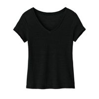 Linnen shirt, zwart Maat: 40 - thumbnail
