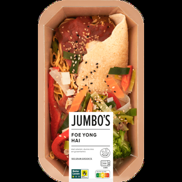 Jumbo&apos;s Verse Maaltijd Foe Yong Hai met Omelet, Dunne Mie en Groentemix 450 g