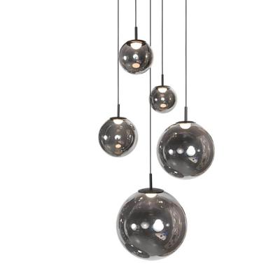Steinhauer Vide hanglampBollique zwart 5-lichts - 4196ZW