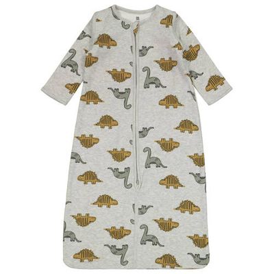 HEMA baby slaapzak met afritsbare mouwen met dinoprint grijs