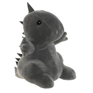 Deurstopper gewicht - dieren thema Dino - 1 kilo - grijs - polyester - 24 x 16 cm