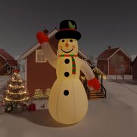 VidaXL Sneeuwpop opblaasbaar met LED's 805 cm - thumbnail