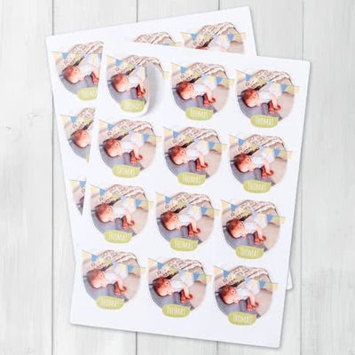 Stickers voor bedankjes Rond (set van 24)