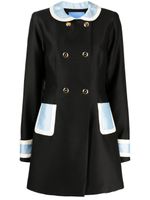 Macgraw manteau croisé Broadcast à design colour block - Noir