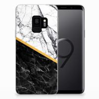Samsung Galaxy S9 | TPU | Siliconen hoesje | Marmer Wit Zwart - Origineel Cadeau Man Samsung Galaxy S9 | TPU | Siliconen hoesje | Marmer Wit Zwart - Origineel Cadeau Man