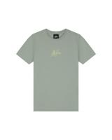 Malelions Zomer t-shirt jongens - agave groen - Signature - gestreept