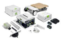 Festool Festool CSC SYS 50 EBI-Set Accu Tafelcirkelzaag 2x18V 5.0Ah met Onderstel - 577379