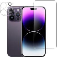 iPhone 15 Pro 2-in-1 Set Glazen Screenprotector & Camera Lens - thumbnail