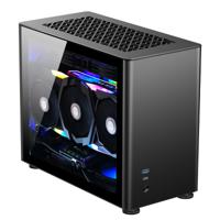 Jonsbo A4 Black Mini-tower PC-behuizing, Gaming-behuizing Zwart