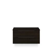 Seville Badmeubelset 100 cm - Wastafel Blad Black Oak Edge greep