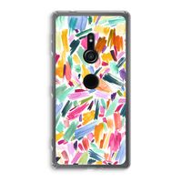 Watercolor Brushstrokes: Sony Xperia XZ2 Transparant Hoesje