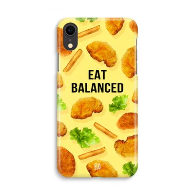 Eat Balanced: iPhone XR Volledig Geprint Hoesje
