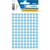 Etiket herma 1843 rond 8mm blauw 540stuks