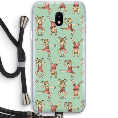 Gymboys: Samsung Galaxy J3 (2017) Transparant Hoesje met koord
