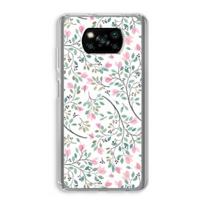 Sierlijke bloemen: Xiaomi Poco X3 NFC Transparant Hoesje