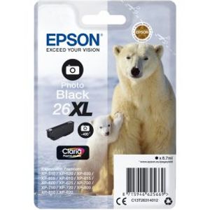 Epson Polar bear Singlepack Photo Black 26XL Claria Premium Ink