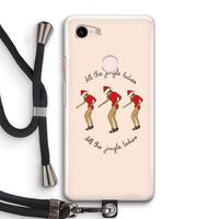 Jingle Ladies: Pixel 3 Transparant Hoesje met koord