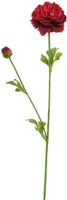 Pure Royal kunsttak ranunculus 62cm burgundy