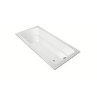 Xenz Bodysize Ligbad - 190x90x48 - afvoer uiteinde - acryl - wit 6975-01