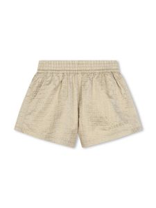 Givenchy Kids short en coton à effet métallisé