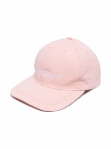 Palm Angels Kids casquette à logo brodé - Rose