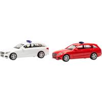 Herpa 013284-003 H0 Auto Mercedes Benz C-klasse combi met waarschuwingsbalk, rood en wit Herpa 013284-003 H0 Auto Mercedes Benz C-klasse combi met waarschuwingsbalk, rood en wit