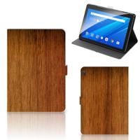 Lenovo Tab E10 Tablet | Book Cover | Donker Hout