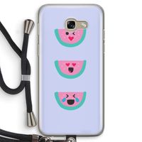 Smiley watermeloen: Samsung Galaxy A5 (2017) Transparant Hoesje met koord