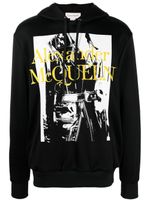 Alexander McQueen hoodie à logo imprimé - Noir