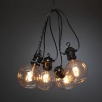 Konstsmide globe startsysteem amber 10 lamps