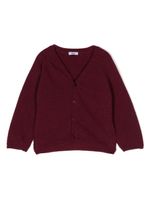 Knot cardigan Ralphie en laine mérinos - Rouge - thumbnail