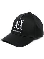 Armani Exchange casquette à broderies - Noir