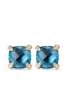 David Yurman puces d'oreilles Châtelaine en or 18ct ornées de diamants