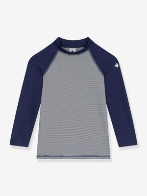 UV-werend t-shirt met lange mouwen voor jongens marineblauw