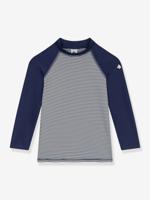 UV-werend t-shirt met lange mouwen voor jongens marineblauw