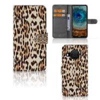 Nokia X10 | Nokia X20 | Telefoonhoesje | Met pasjeshouder | Leopard