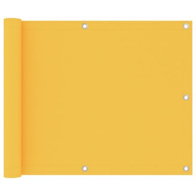 VidaXL Balkonscherm 75x500 cm oxford stof geel