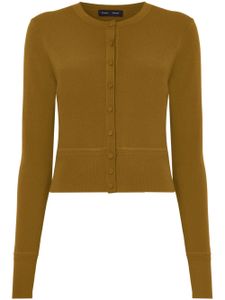 Proenza Schouler cardigan boutonné à col rond - Marron