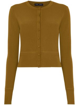 Proenza Schouler cardigan boutonné à col rond - Marron