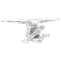 VidaXL Sculptuur zilver 91,5 x 32 x 33 cm aluminium