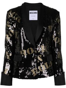 Moschino Pre-Owned blazer Rock'n'Roll à sequins brodés (années 2010) - Noir