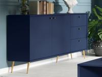 Dressoir ROSSE 2 deuren 3 lades donkerblauw