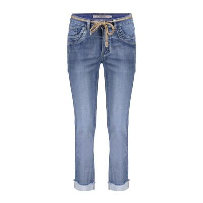 Geisha Jeans Turn-up Helen Loose Fit 827 Mid Blue Denim