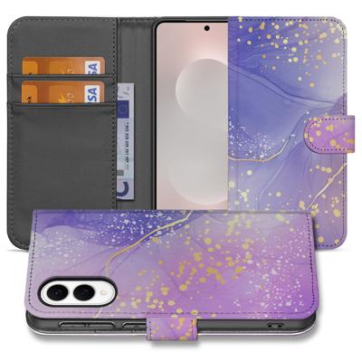 Hoesje voor Samsung Galaxy S25 Edge Watercolor Paars Hoesje voor Samsung Galaxy S25 Edge Watercolor Paars