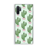 Cactus Lover: Samsung Galaxy Note 10 Plus Transparant Hoesje