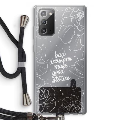 Good stories: Samsung Galaxy Note 20 / Note 20 5G Transparant Hoesje met koord