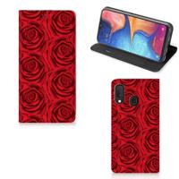 Samsung Galaxy A20e Smart Cover Red Roses