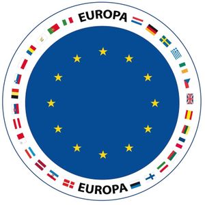 Europa vlag print bierviltjes