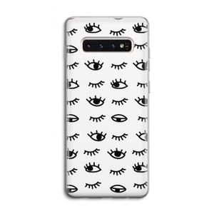 Eye pattern #2: Samsung Galaxy S10 4G Transparant Hoesje