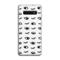 Eye pattern #2: Samsung Galaxy S10 4G Transparant Hoesje